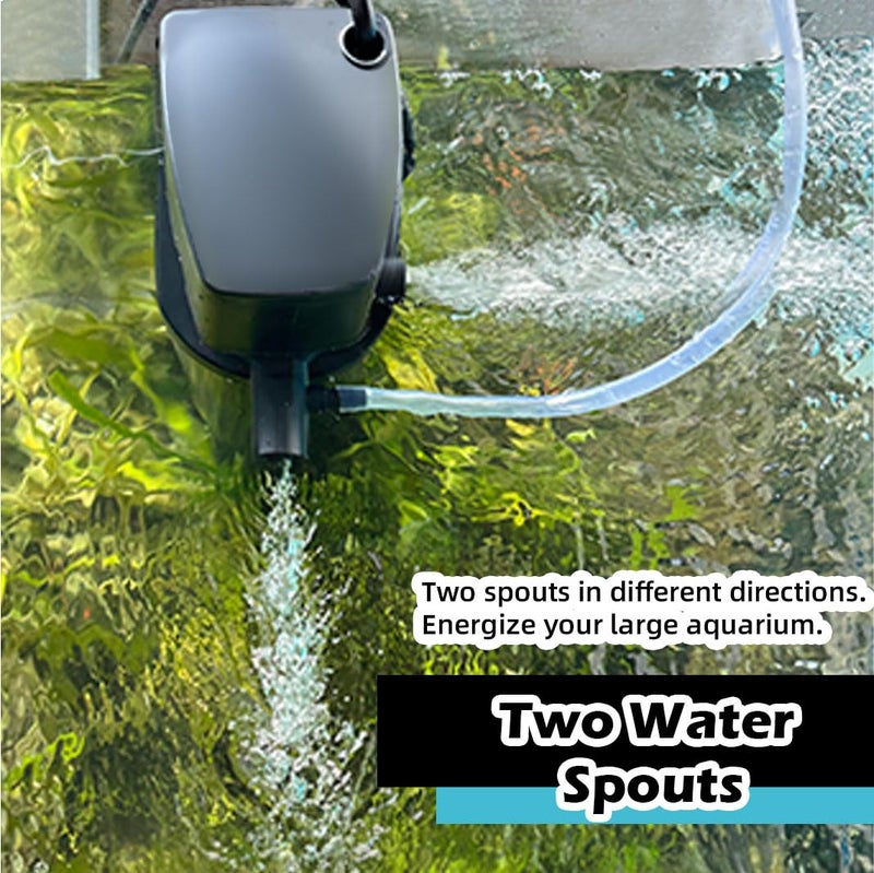 COOSPIDER Aquarium Filter for 100-400 Gallon Tank, U-V Fish Tank Green Clean Machine Submersible Powerful Pump Canister Filter 600GPH for Pond Turtle Tank Saltwater Freshwater Crystal Clear Green Killing - Image 5