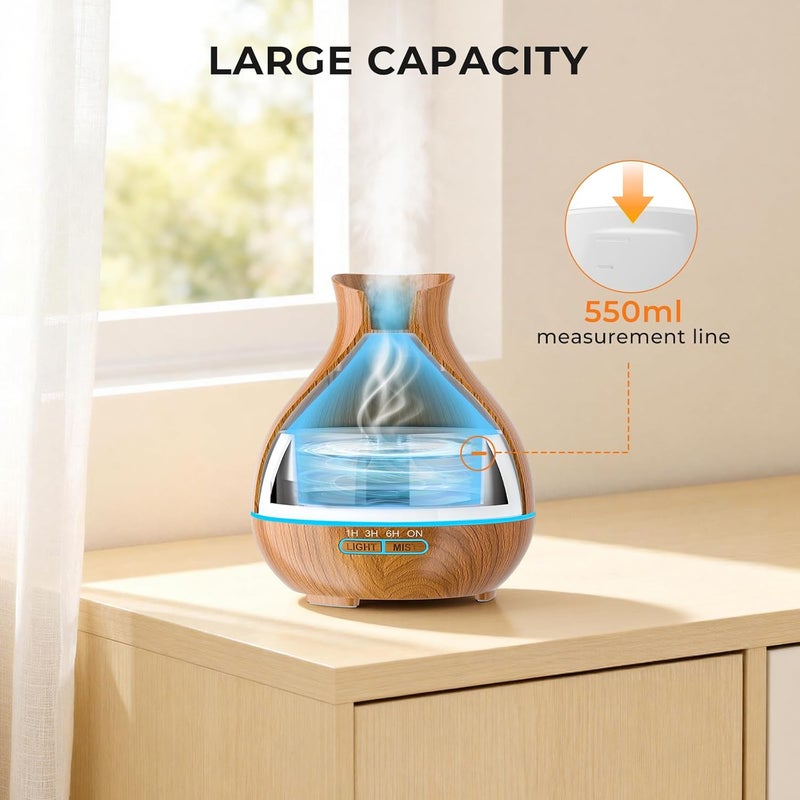 BZseed 550ml Aromatherapy Essential Oil Diffuser - Image 5