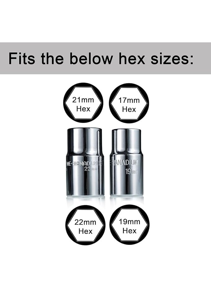 Universal 4-Way Car Wheel Wrench (17-19-21-22mm) - Heavy-Duty Steel Lug Wrench for Tire Changing & Home Maintenance - Professional Cross Wrench Tool - Image 4