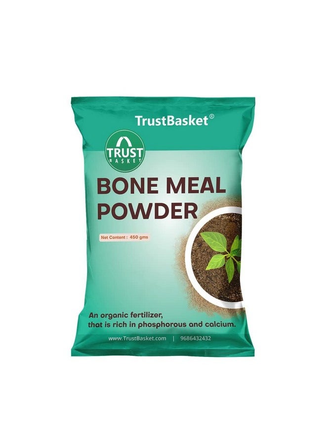 TrustBasket - TrustBasket Organic Bone Meal for Plants Home Gardening | Steamed Bone Meal | Rich in Phosphorus and Calcium | Natural Plant Fertilizer| - 450 Grams (Set of 1) - Image 1