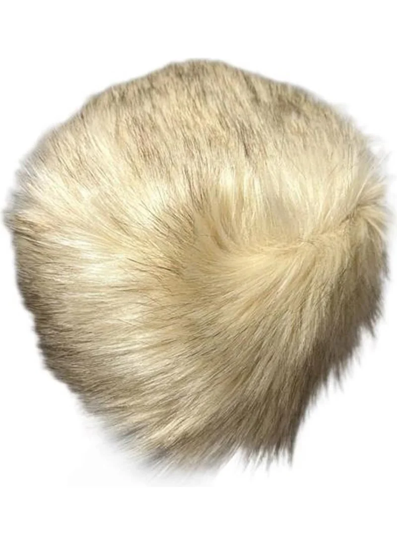 باهلس Trend Ecru Plush Fur Kalpak Hat