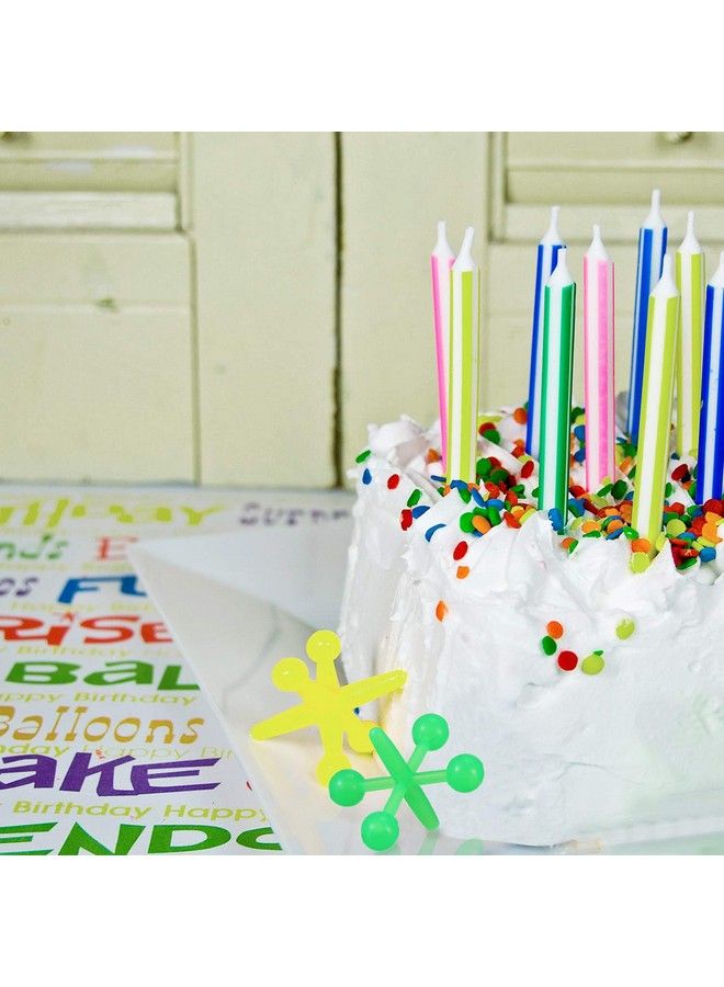 Tatuo 10 Set Plastic Jacks Game Retro Vintage Classic Game Of Jacks Assorted Neon Colors 1 Inch For Fun Party Favors Toy Gifts - Image 5