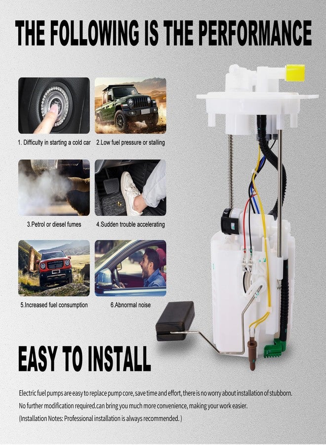 OXCANO Fuel Pump Module Assembly SP4090M E9183M Compatible with Nissan Altima Maxima 2013 2014 2015 2016 2017 2018 L4 2.5L V6 3.5L L33 6-Pin Connector - Image 5