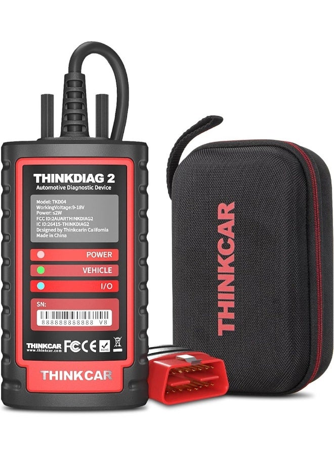 فكر في السيارة أداة فحص أوبي دي 2 ثنائية الاتجاه لجميع الأنظمة، Thinkdiag2، لأجهزة الأيفون والأندرويد، أداة فحص بلوتوث من THINKCAR ببروتوكول CAN-FD، أكثر من 15 وظيفة إعادة ضبط، رمز وحدة التحكم، اختبار نشط، تحديد رقم المركبة تلقائيًا، تحديث لمدة سنة واحدة - Image 1