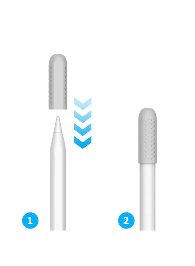 Black Silicone Pen Case Compatible With Apple Pencil Pro Protective Tip Cover - Image 3
