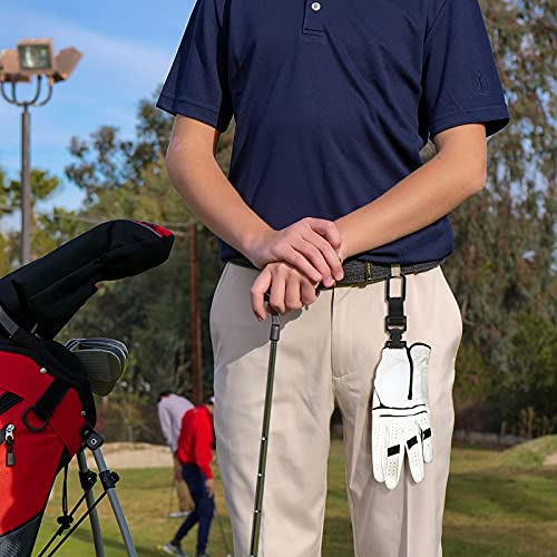 Xxerciz Golf Glove Clip Glove Belt Holder, Work Safety Clip Glove Keeper with Metal Clips Carabiner Work Gloves Construction Gloves Golf Accessories for Men - Image 5