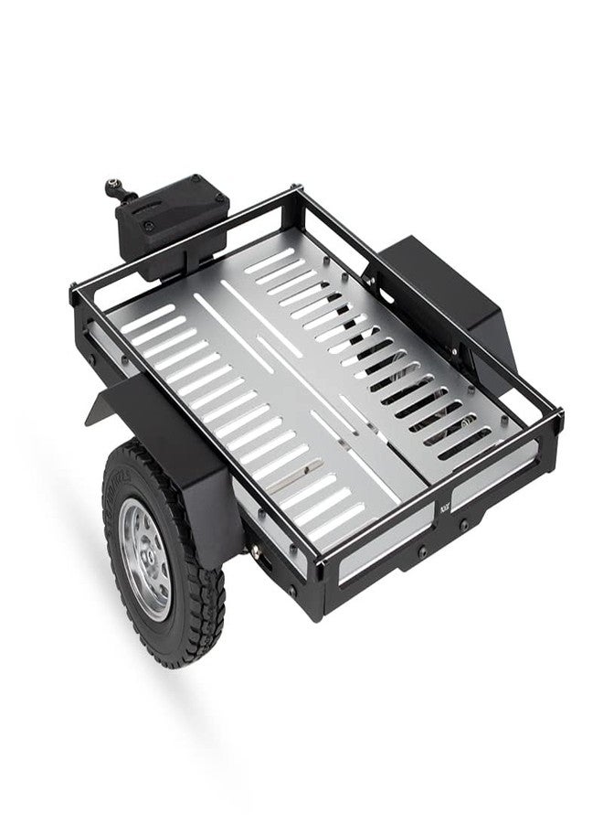 KYX Racing Aluminum RC Cars Trailer Heavy Duty Truck and RC Rock Cars Trailer for 1/10 RC Crawler Car Axial SCX10 II III TRX4 TRX6 D90 Gen7 Gen8 - Image 4