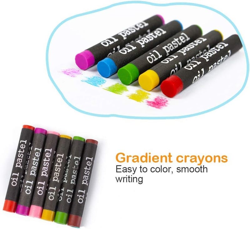 Parssufy 168 Pieces Art Set for Kids with Case, Art and Craft Supplies Kit for Drawing and Painting, Color Set with Markers, Water Colors, Brush, Color Pencils, Crayons (168 pcs Black) - Image 5