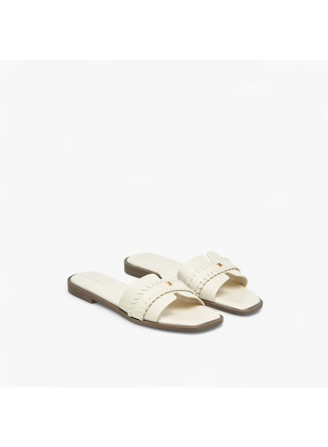 فلورا بيلا من شو إكسبرس Women Braid Detail Slip-On Flat Sandals