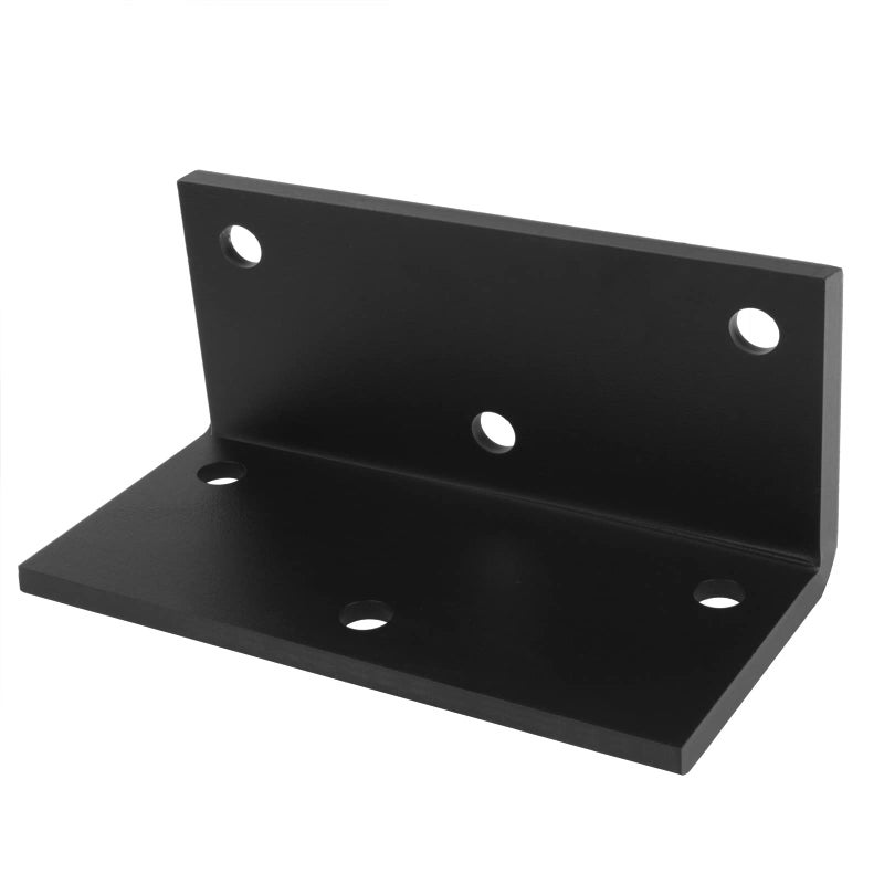 eoere 2 PCS 8" x 4" Heavy Duty L Right Angle Bracket, 4 Gauge 90 Degree Corner Brace Floating Shelf Bracket for Fireplace Mantel, Wood, Max Load 300 lbs - Image 4
