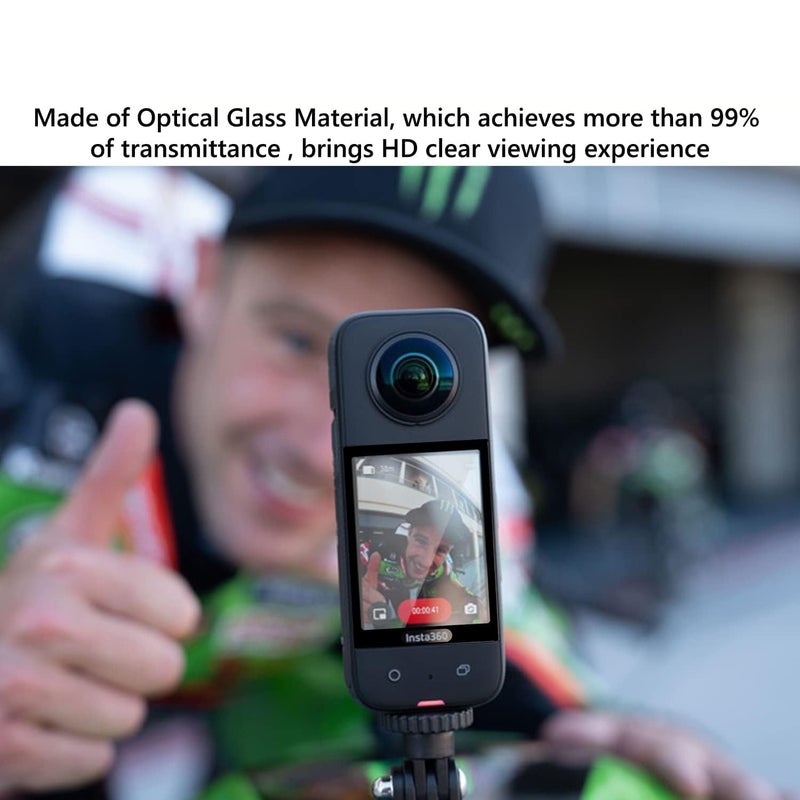 Action Pro Screen Protector Compatible with Insta-360 X3 with Full Screen Coverage And Easy Installation Kit - Image 5