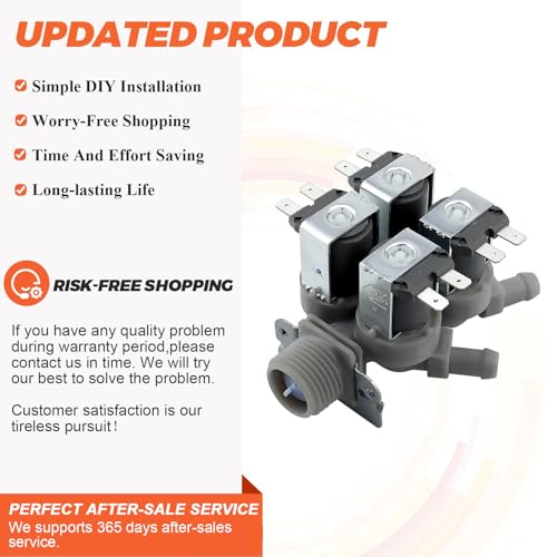 Beaquicy 5220FR2008F Cold Water lnlet Valve by Beaquicy - Exact fit Ken-more & L-G Washer Water Inlet Valve #wm3997hwa, wm2487hrma, wm2487hwm,etc. - Image 3