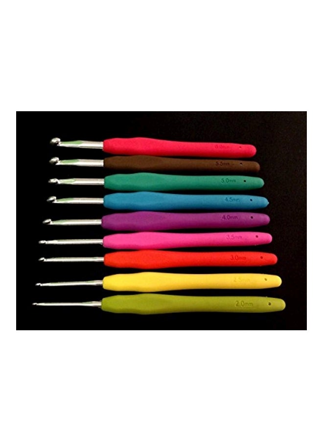 Generic Yarn Knitting And Crochet Hooks Set Silver/Red/Green  - Image 3
