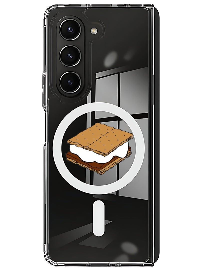 Theodor Magnetic Case for Samsung Galaxy Z Fold 6 Compatible with MagSafe Wireless Charging, Shockproof Phone Bumper Cover Ice Cream - Image 1