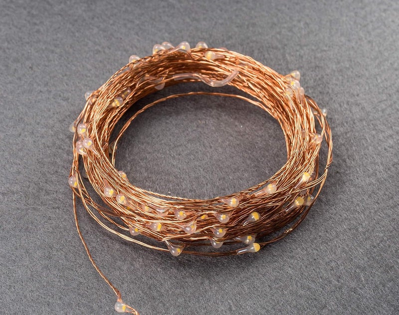 LTETTES 10 Meter 100 LED String Light USB Powered Decorative Copper Wire Warm White Fairy Light for OutdoorIndoor Wedding Festive Decoration 5 Meters 50 LED - Image 4
