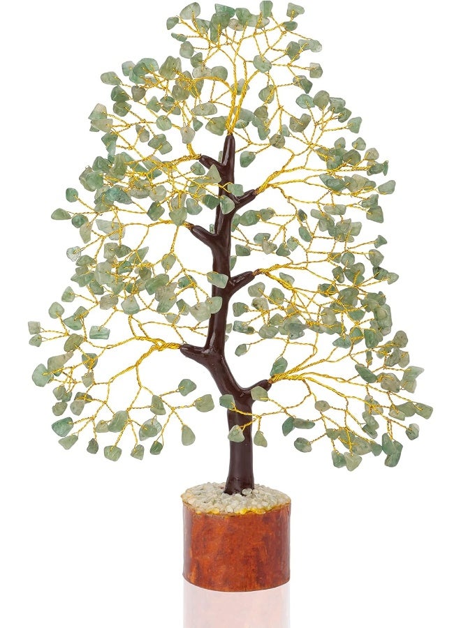 Crocon Green Jade Chakra Tree of Life Crystal Tree for Positive Energy Feng Shui Home Decor  Handmade Gemstone Tree Money Tree Bonsai  Green Healing Crystals Wealth  Good Luck Stones Spiritual Gift - Image 4