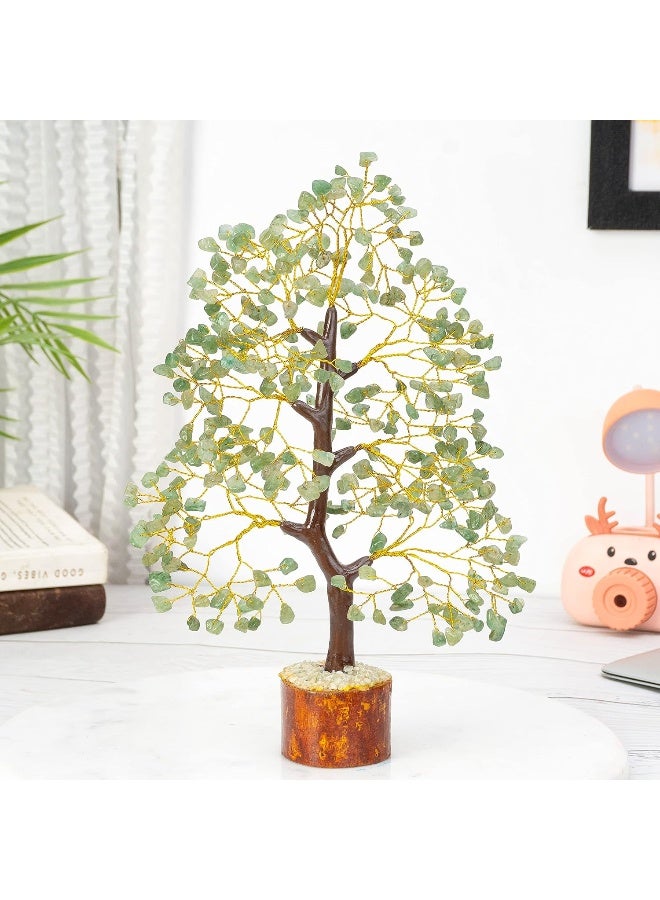 Crocon Green Jade Chakra Tree of Life Crystal Tree for Positive Energy Feng Shui Home Decor  Handmade Gemstone Tree Money Tree Bonsai  Green Healing Crystals Wealth  Good Luck Stones Spiritual Gift - Image 5