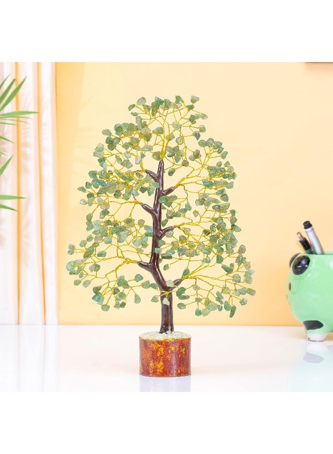Crocon Green Jade Chakra Tree of Life Crystal Tree for Positive Energy Feng Shui Home Decor  Handmade Gemstone Tree Money Tree Bonsai  Green Healing Crystals Wealth  Good Luck Stones Spiritual Gift - Image 3