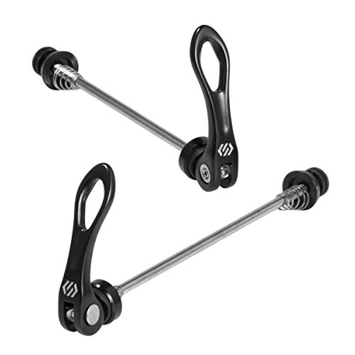 Chooee Quick Release Skewers Front & Rear Set for Road Bike,Black - Image 1