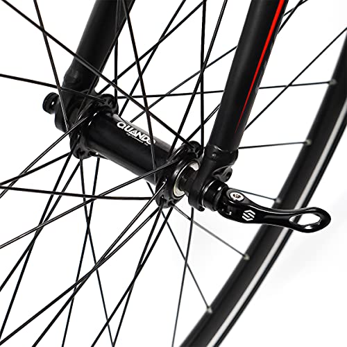 Chooee Quick Release Skewers Front & Rear Set for Road Bike,Black - Image 5