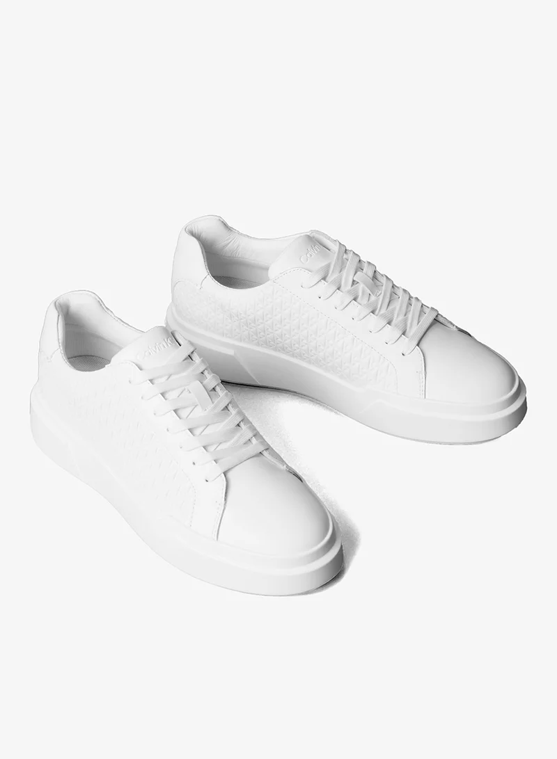 كالفن كلاين جينز حذاء سنيكرز جلد صناعي