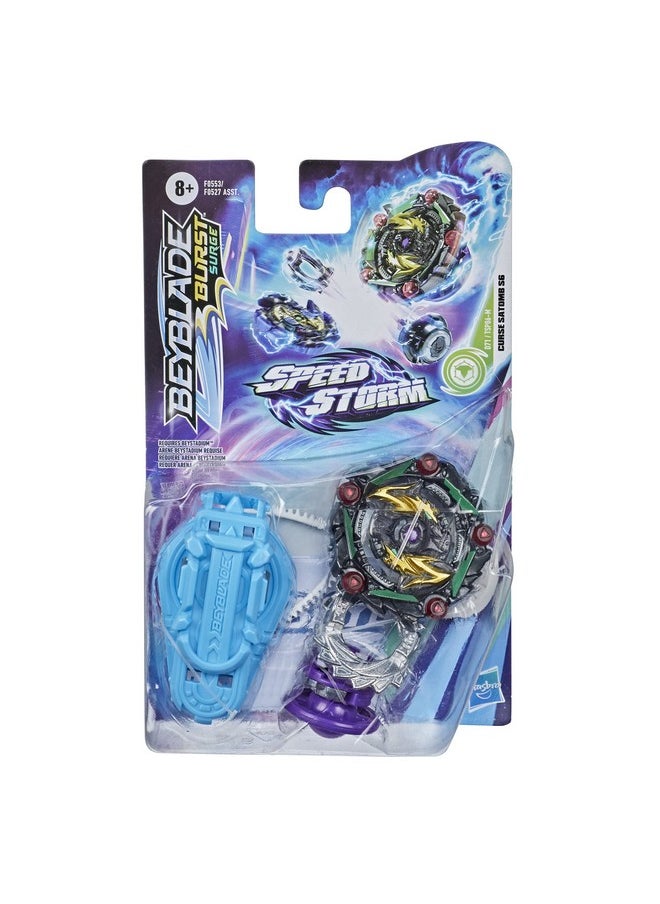 BeyBlade - Burst Surge Speedstorm Curse Satomb S6 Spinning Top Starter Pack Defense Type Battling Game Top With Launcher Toy For Kids - Image 1