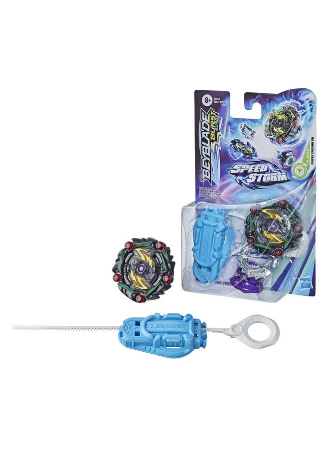 BeyBlade - Burst Surge Speedstorm Curse Satomb S6 Spinning Top Starter Pack Defense Type Battling Game Top With Launcher Toy For Kids - Image 1