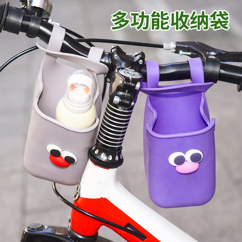 'S Test Cute Stroller Silicone Cup Holder Bicycle Wheelchair Swimming Pool Armrest Multifunctional Silicone Cup Bag - Image 2