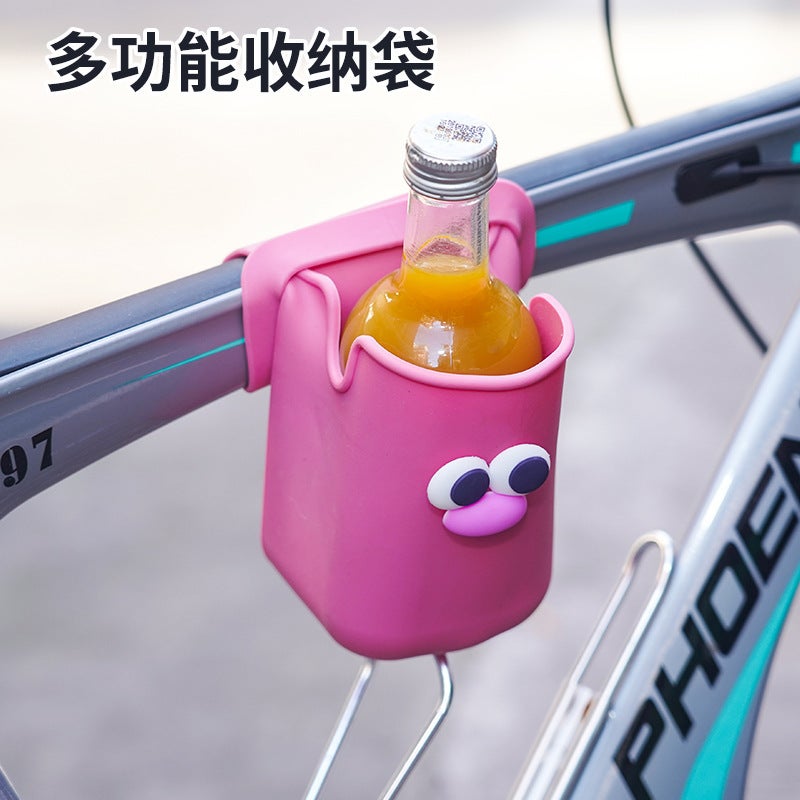 'S Test Cute Stroller Silicone Cup Holder Bicycle Wheelchair Swimming Pool Armrest Multifunctional Silicone Cup Bag - Image 5
