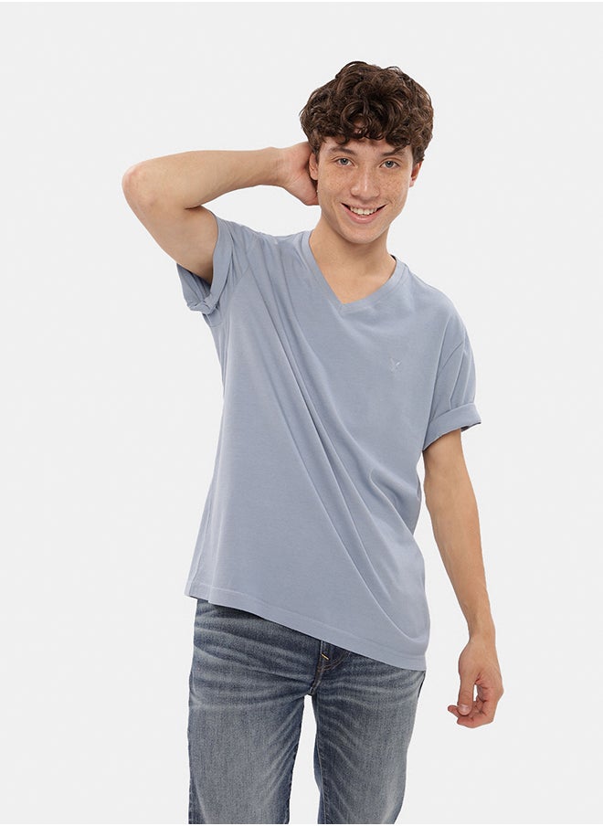 American Eagle - AE Short-Sleeve V-Neck T-Shirt - Image 1
