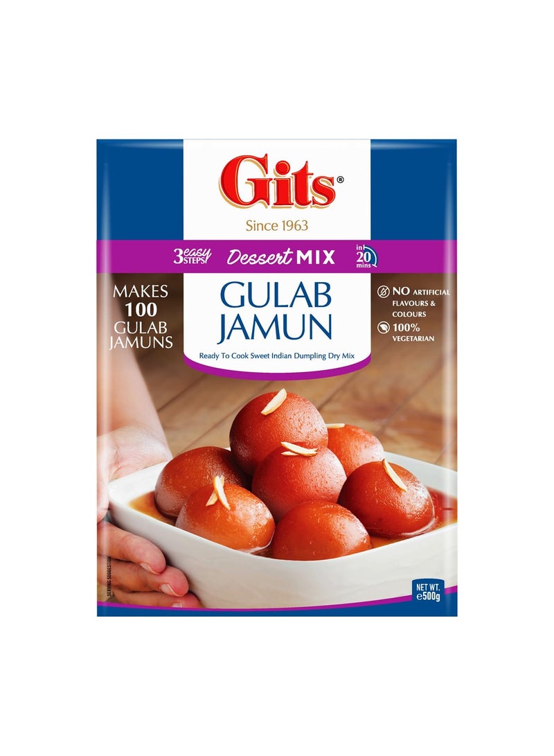 Gits Instant Gulab Jamun Dessert Mix, Makes 100 per Pack, Pure Veg, Delicious Indian Dessert and Mithai, 500g (Pack of 3) - Image 2