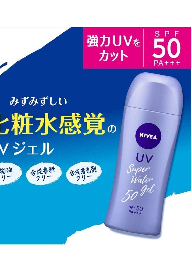 NIVEA SUN Protect Super Water Gel SPF 50 PA+++ 80g Squeeze bottle - Image 2