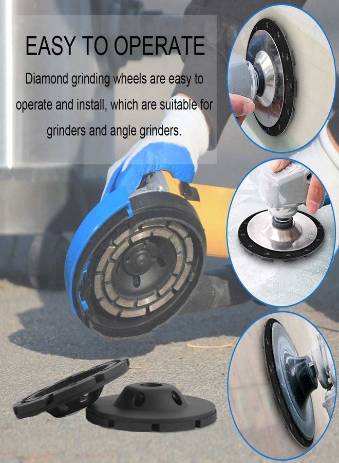 JONMON Double Row Diamond Cup - 5 Inch Surface Grinding Wheel, 125MM Heavy Duty Turbo Row Segment Grinder Disc Tool for Angle Grinder Polishing Concrete Masonry Granite Cleaning - Image 4