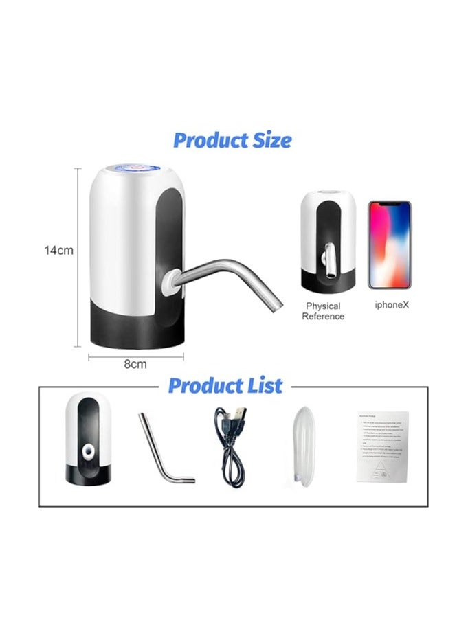 5 Gallon Water Bottle Pump, USB Charging Portable Electric Water Pump for for for 2-5 Gallon Jugs USB Charging Portable Water Dispenser for Office, Home, Camping, Kitchen and etc - Image 3