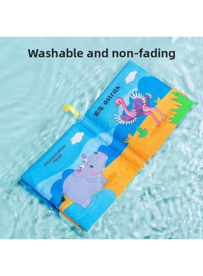 Baby's Cloth Book Baby's Early Education Can't Tear Rip Bite Toy Three-dimensional Early Education 6 Months Infant's Educational Book-Color:3 Bilingual Cognitions (family + Transportation + Numbers)  - Image 5