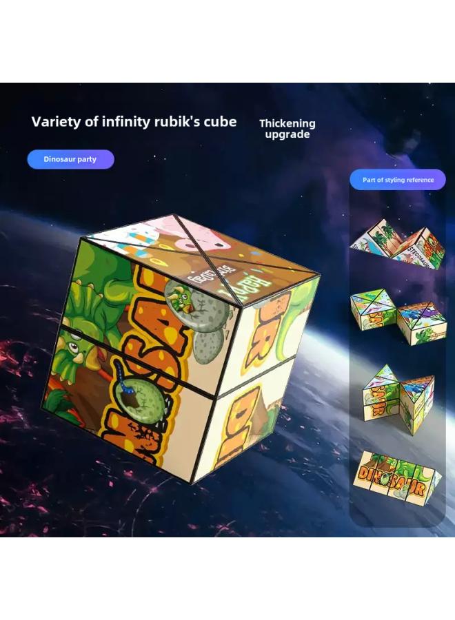 Children's Educational Toys Gift Three-dimensional Magic Cube Decompression Artifact 3d Unlimited Magic Cube Stall Stall