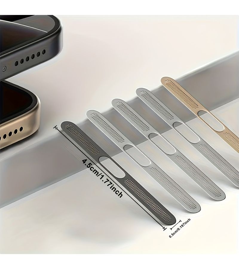 مغلف الواقي للiPhone 17 المعدني النحيف ذو الشبكة المعدنية الحمراء مغلف ذاتي الرقاقات مانع للأتربة - Image 2