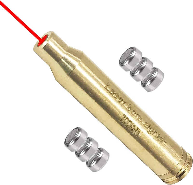 MOSANDON 300Win Red Dot Laser Bore Sight,.300 Win MAG Bore Sight Cal,.300WM Boresighter 7.62X67mm Cartridge Laser Boresighter with 2 Sets of Batteries - Image 1