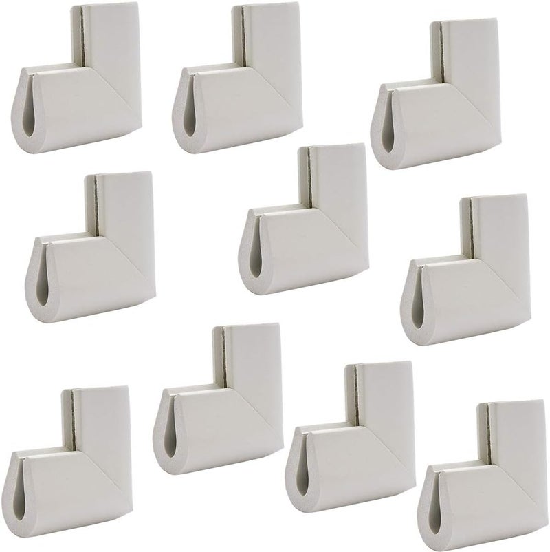 كلاراكو واقيات زوايا الطاولات الزجاجية، واقيات زوايا الأثاث تحمي الطفل من الإصابات الحادة، رمادي، 55 × 55 × 8 مم - Image 5