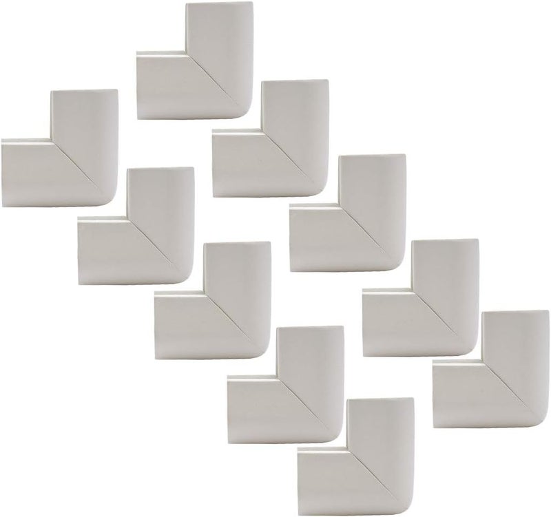 كلاراكو واقيات زوايا الطاولات الزجاجية، واقيات زوايا الأثاث تحمي الطفل من الإصابات الحادة، رمادي، 55 × 55 × 8 مم - Image 3