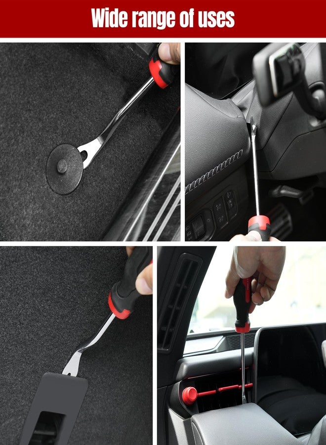 TOOLEAGUE 6Pcs Auto Upholstery Trim Panel Removal Tool Set,Car Trim Removal Tool, Fastener Remover Kit with Storage Bag - Image 5