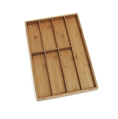 Lipper International Lipper International 8877 Bamboo Wood Flatware Organizer with 7 Compartments 12 x 1712 x 134 