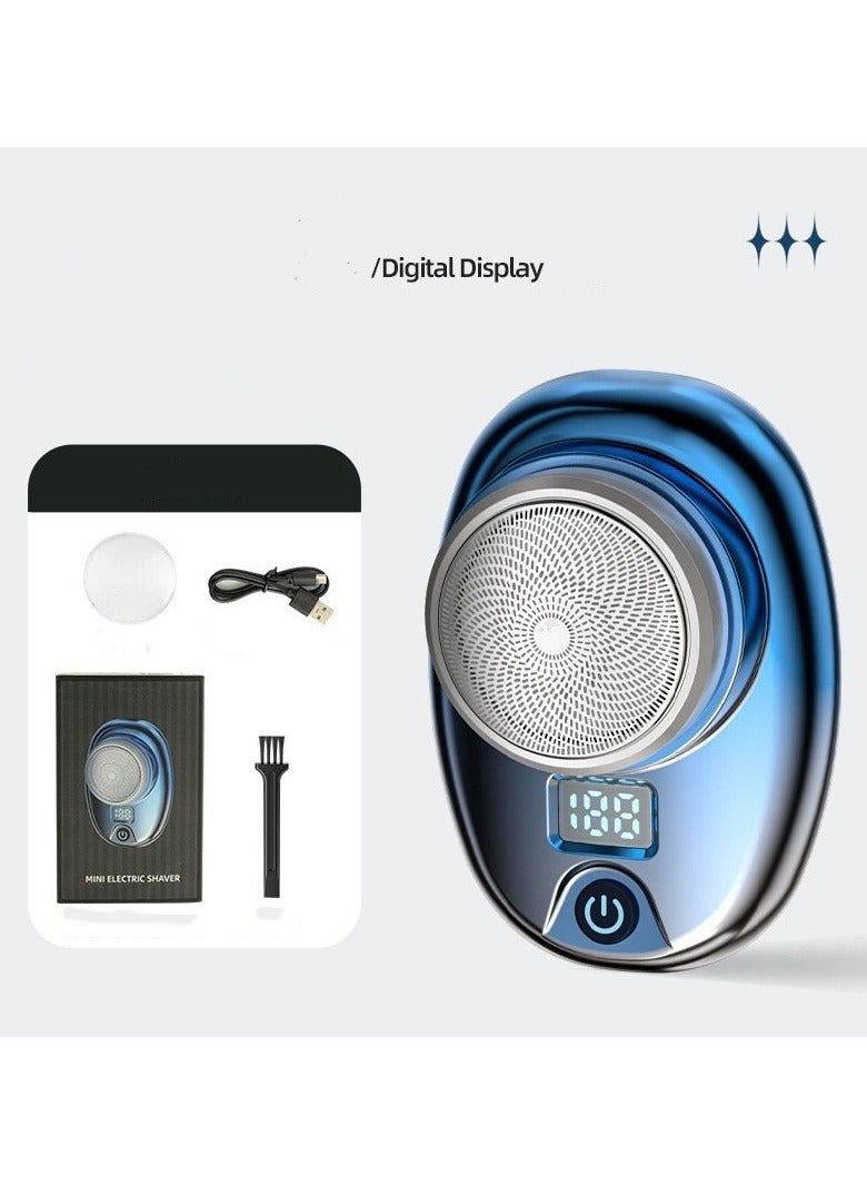 general Men's Electric Shaver Magnetic Blade Mini Portable Double Head Beard Shaver