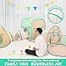 LimitlessFunN 5 in 1 Pop Up Kids Ball Pit Tents and Tunnels for Boys Girls Babies and Toddlers IndoorOutdoor Children Playhouse OrangeLight Green - Image 4