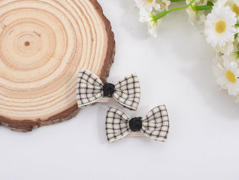 BIANHUAN Baby Girls Hair Bow Clips 10pcs Boutique Cotton Fully Lined Hair Pins Non Slip Baby Barrettes Accessories for Infants Toddlers Fine Hair by BIANHUAN SetC - Image 5