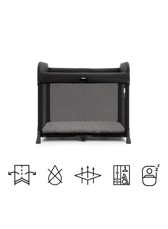 Bugaboo Stardust Travel Cot & Playard-Easy Unfold in One Second-With Zip In Bassinet, Mattress & Travel Bag-2 Year Warranty-For 0 to 2Y (Upto 15 Kg)-Black - Image 3