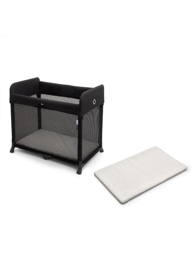 Bugaboo Stardust Travel Cot & Playard-Easy Unfold in One Second-With Zip In Bassinet, Mattress & Travel Bag-2 Year Warranty-For 0 to 2Y (Upto 15 Kg)-Black - Image 4