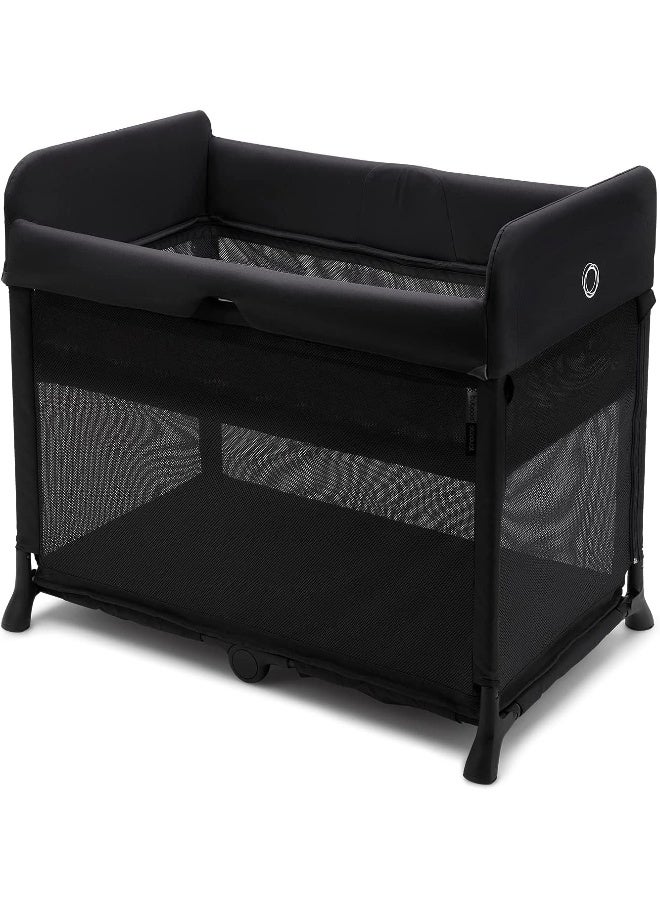 Bugaboo Stardust Travel Cot & Playard-Easy Unfold in One Second-With Zip In Bassinet, Mattress & Travel Bag-2 Year Warranty-For 0 to 2Y (Upto 15 Kg)-Black - Image 1