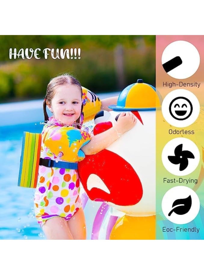 Generic Back Float Swimming Belt Water Aerobics Exercise Aqua Fitness Swim Training Equipment Board with Adjustable Layers for Kids Swimming Beginners Floating Board (Square Pink) - Image 3