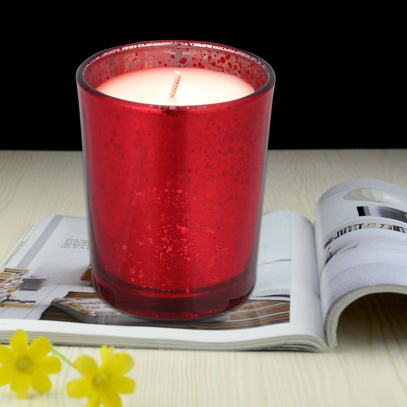 10 pcs Glass Candlestick Ornament Desktop Candle Cup Decoration for Home Office - Image 4